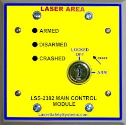 Laser interlock relay