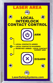 Laser interlock relay